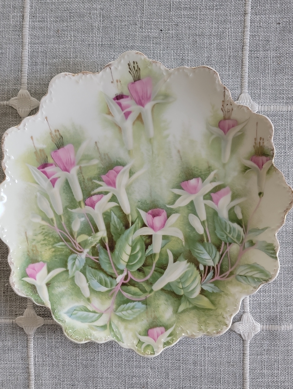 R/C Malmaison Bavaria Hand-Painted Floral Porcelain Serving Plate